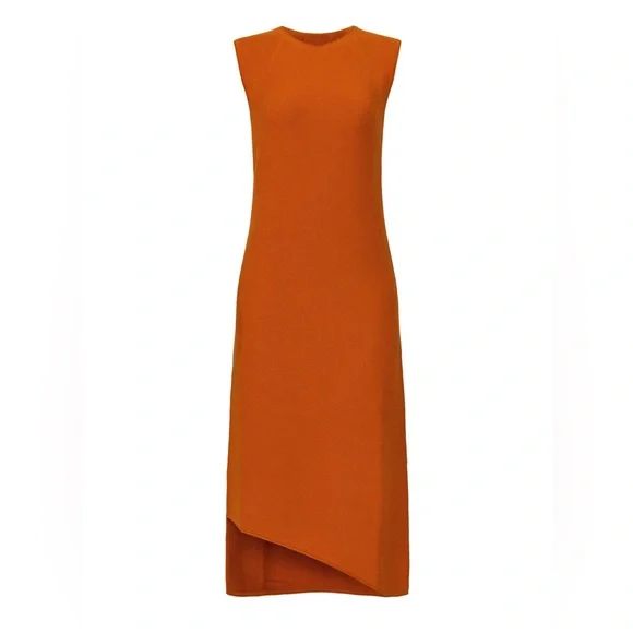 Victor Alfaro Asymmetrical Orange Dress - Picture 5 of 6
